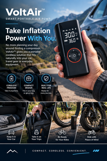 VoltAir™ Smart Portable Air Pump