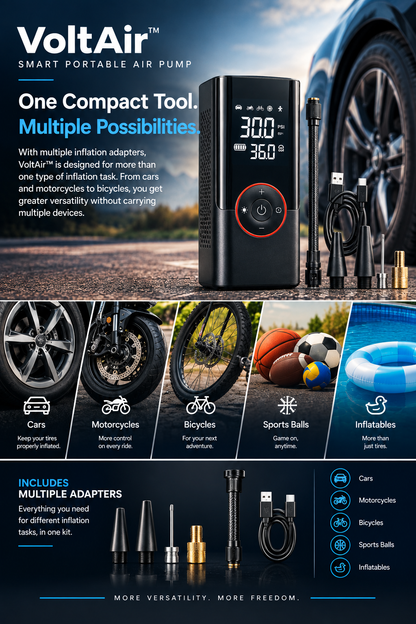 VoltAir™ Smart Portable Air Pump