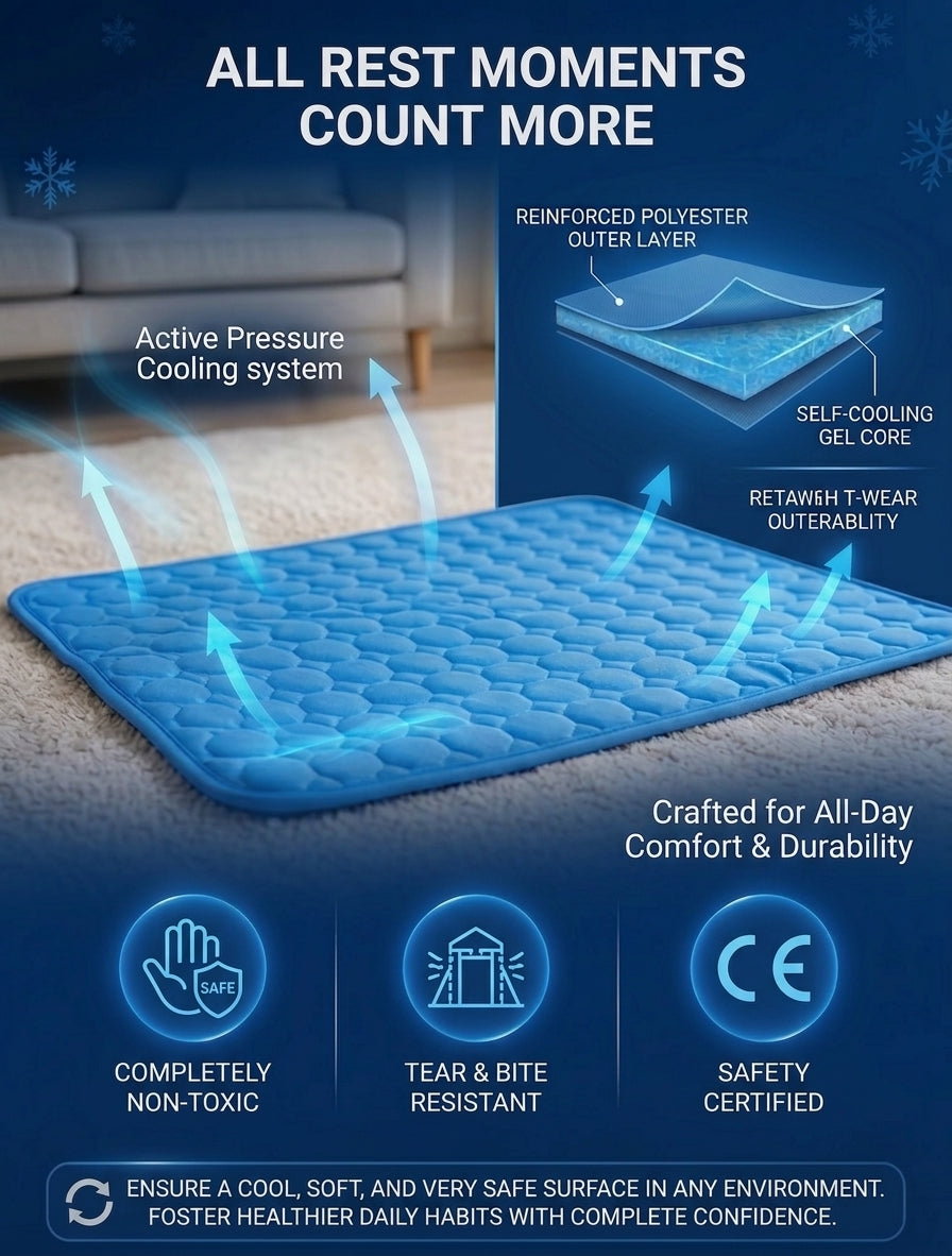 IceChill™ - THERMAL COOLING MAT | AUTOMATIC COOLING AND PET COMFORT