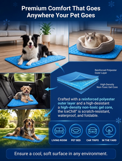 IceChill™ - THERMAL COOLING MAT | AUTOMATIC COOLING AND PET COMFORT